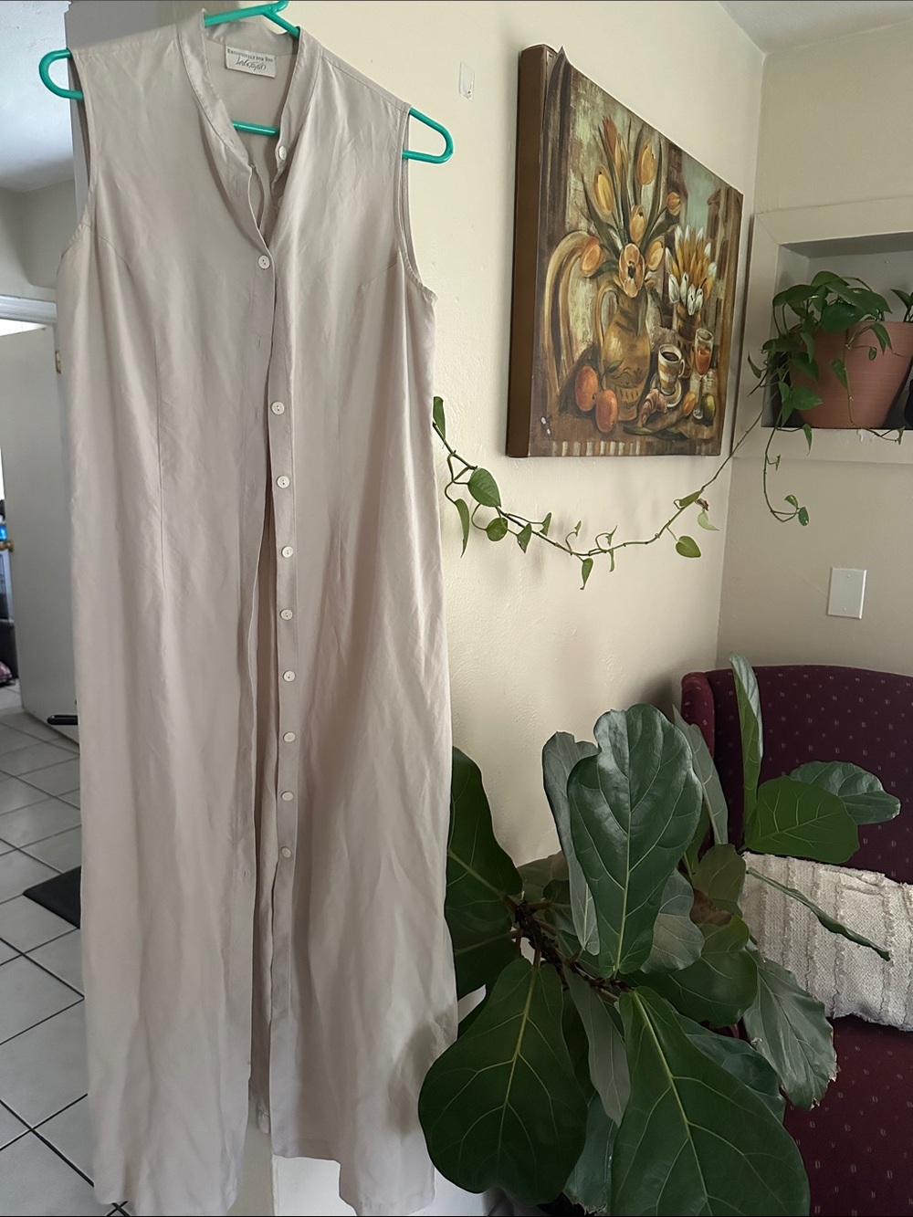 100% silk vintage dress